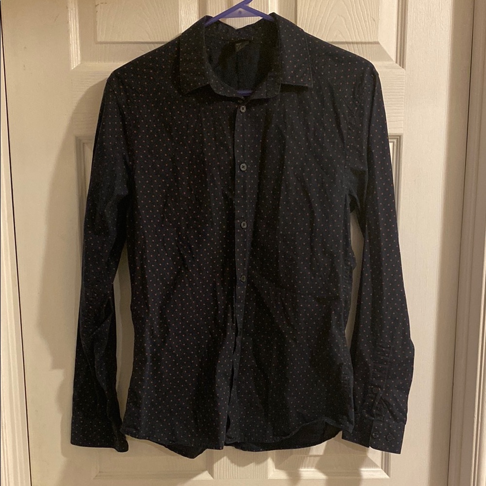 Men's Dark Blue Red Stars Shirt